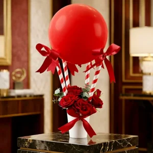 balloon bouquet scarlet red