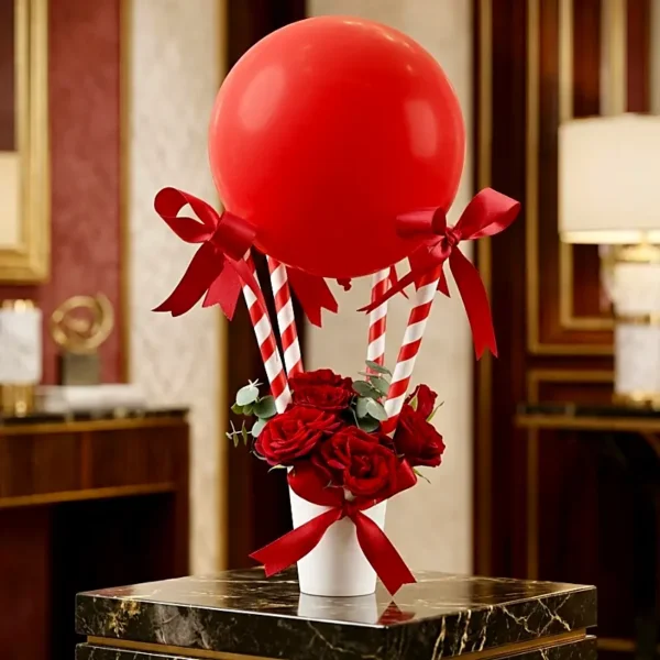 balloon bouquet scarlet red