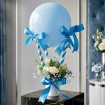 balloon bouquet sky blue