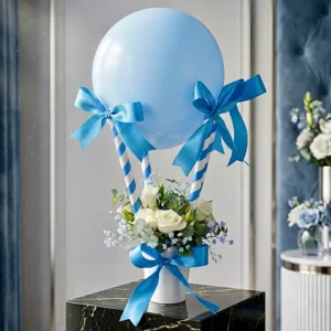 balloon bouquet sky blue