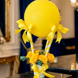 balloon bouquet sparkle yellow