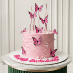 Pink Butterfly Cake