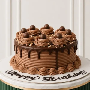 choco balls chocolate cake