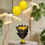Yellow Flowers and Balloons