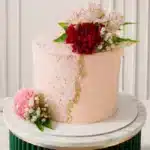 pinky flower cake