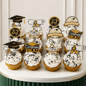 Graduation You Did It cupcakes for graduation party