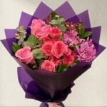 Velvet Pink Rose Bouquet
