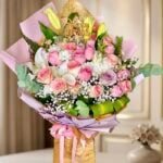 Lilies & Roses Birthday Bouquet