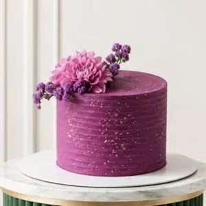 purple mothers day cake
