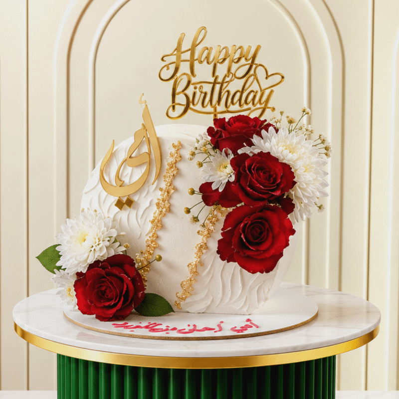 Mother round cake Mothers Day White Cake - Image 1