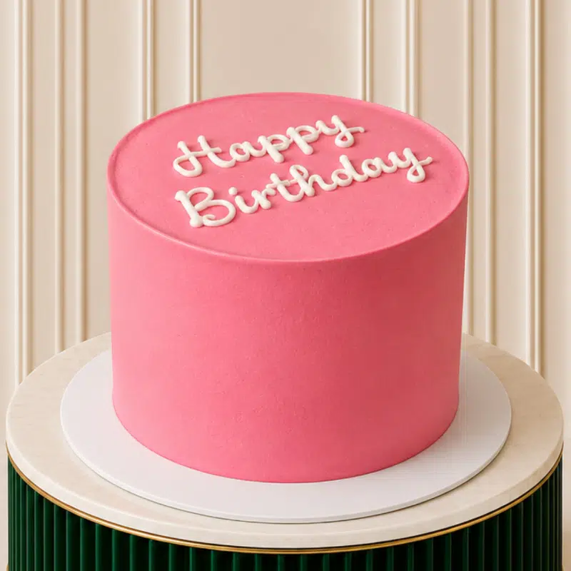 Pink Modest Modest Birthday Cake (Premium Delivery ONLY) - Image 1