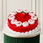 Eggless Strawberry Cake