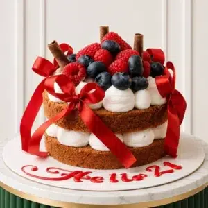 blueberry choco cake