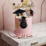 Graduation Soft Pink Cake