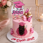 Graduation Trendy Pink Cake
