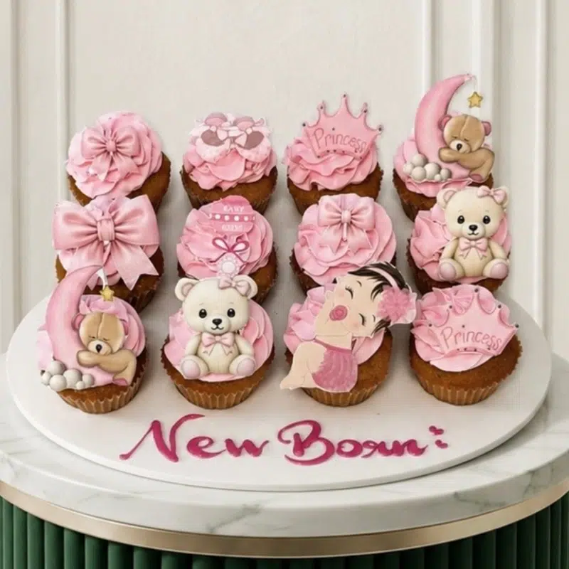 New Born Cupcakes Pink New Born Cupcakes pink