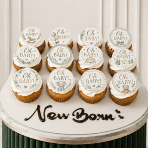 New Born Cupcakes White