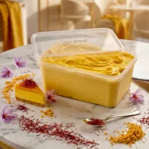 Saffron Ice Cream creamy saffron dessert