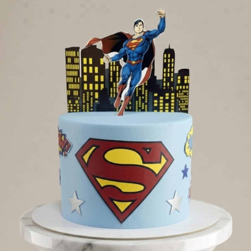 SuperMan Cake 2 Superman Cake – superhero birthday cake