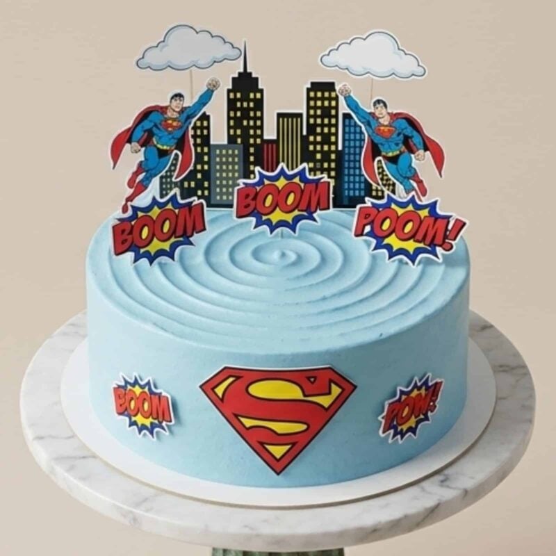 SuperMan Cake 3 Superman Special Offer Cake – superhero birthday cake