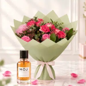 green perfume bouquet
