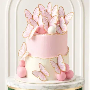 White & Pink Butterfly