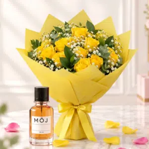 yellow perfume bouquet