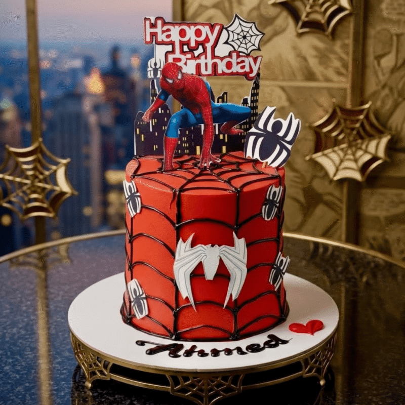 Spiderman 5 Spiderman Cake – superhero birthday cake